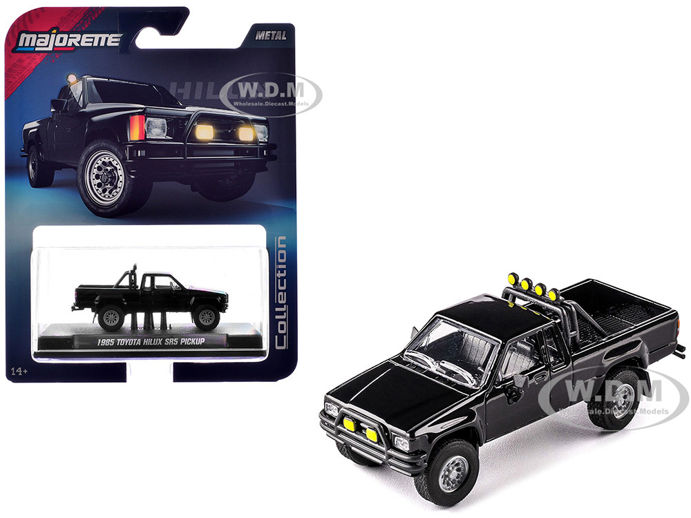 1985 Toyota Hilux SR5 Pickup Truck "Collection" Series Black 1:64 model Majorette