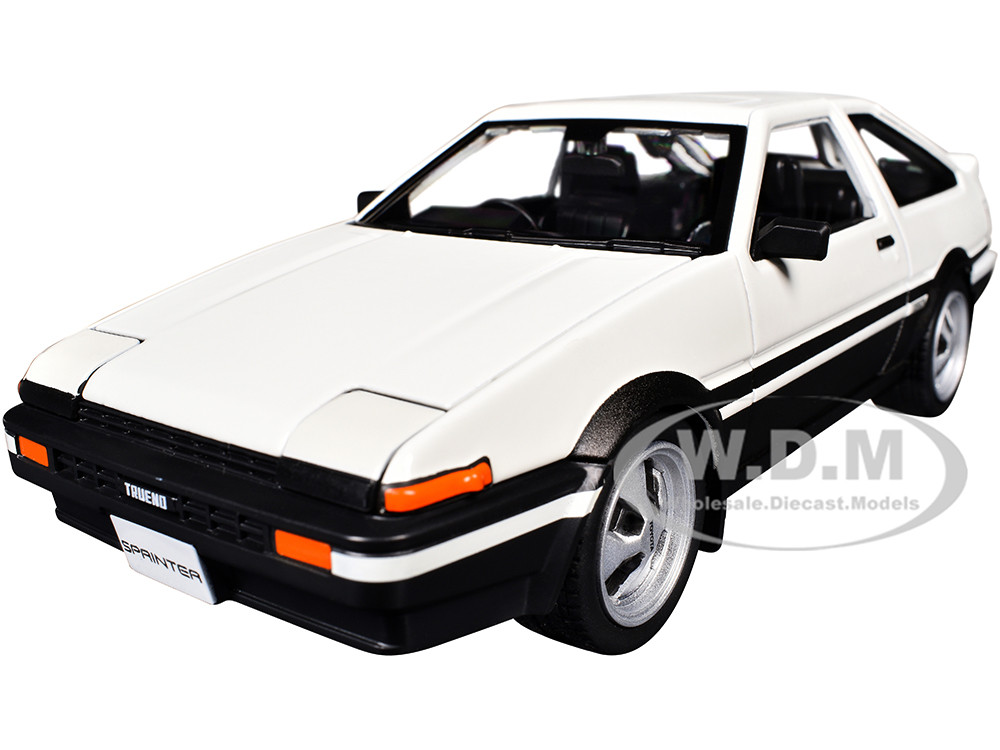 Maisto 1:24 Toyota Sprinter Trueno AE86 RHD (Right Hand Drive) White with Black Stripes "Special Edition" Series 1/24 Diecast Model Car by Maisto