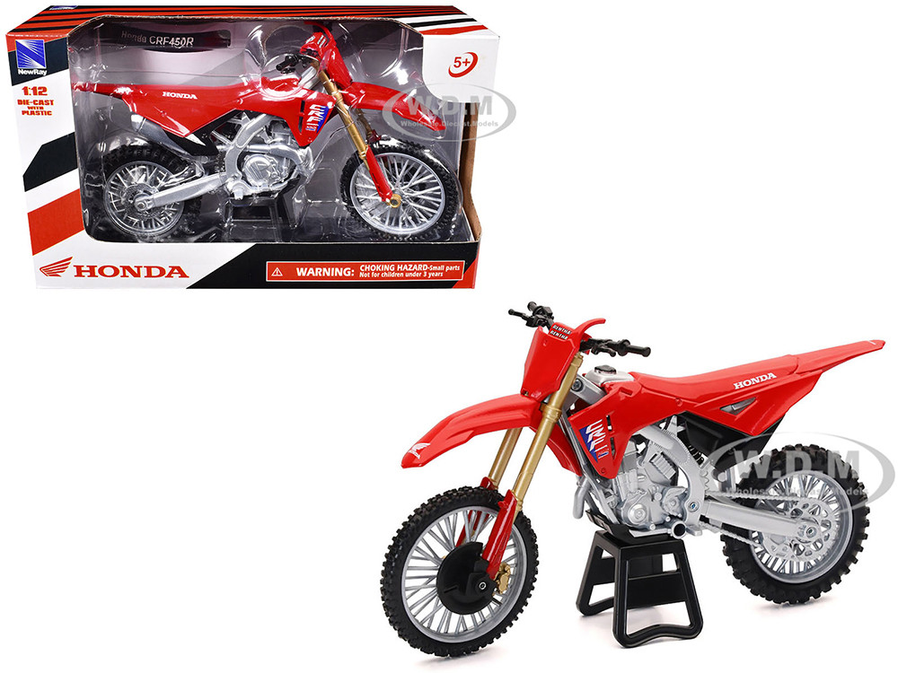 Honda CRF450R Motorcycle Red with Black Accents 112 Diecast Model by New Ray