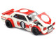 Nissan Skyline 2000GT R KPGC10 Kaido Works V2 RHD Right Hand Drive White with Red Stripes Designed by Jun Imai Kaido House Special 1/64 Diecast Model Car Mini GT KHMG211