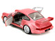 Porsche 911 Carrera RS 964 Pink Metallic with White Stripes Pink Slips Series 1/18 Diecast Model Car Jada 35727