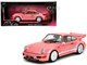 Porsche 911 Carrera RS 964 Pink Metallic with White Stripes Pink Slips Series 1/18 Diecast Model Car Jada 35727