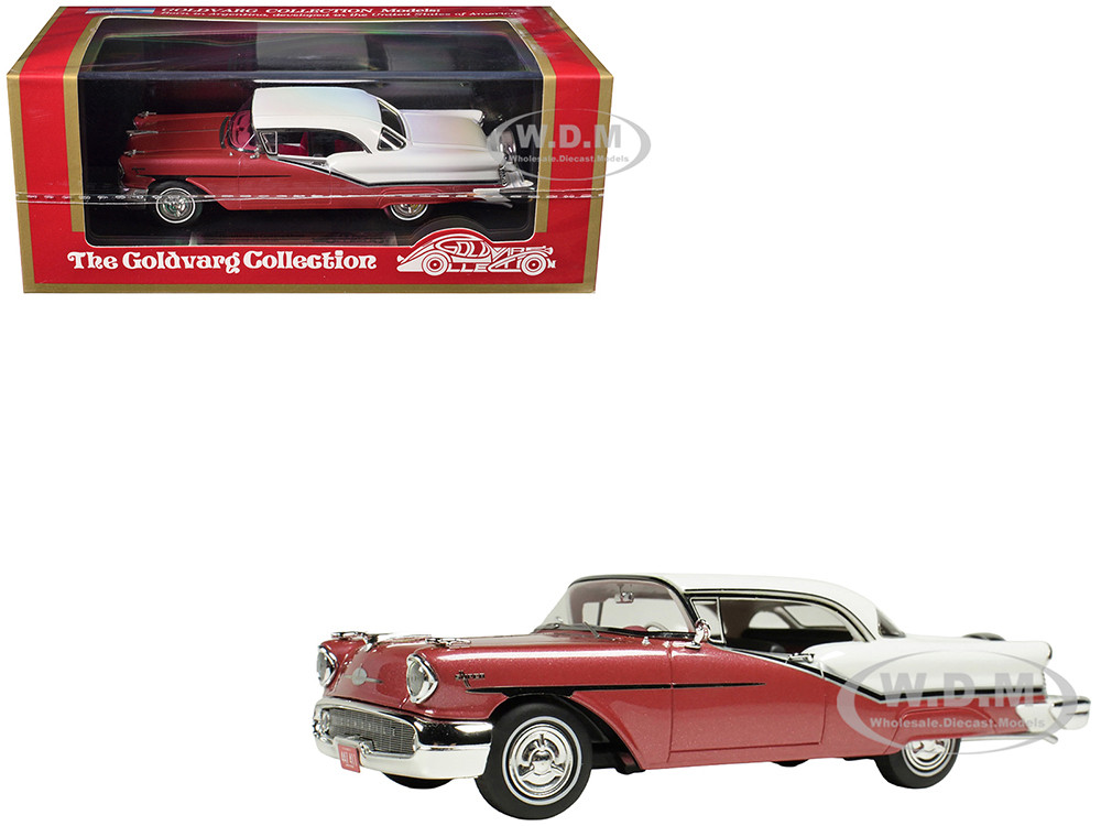 1957 Oldsmobile Starfire Royal Glow Red and Alcan White Limited Edition to 200 pieces Worldwide 1/43 Model Car by Goldvarg Collection