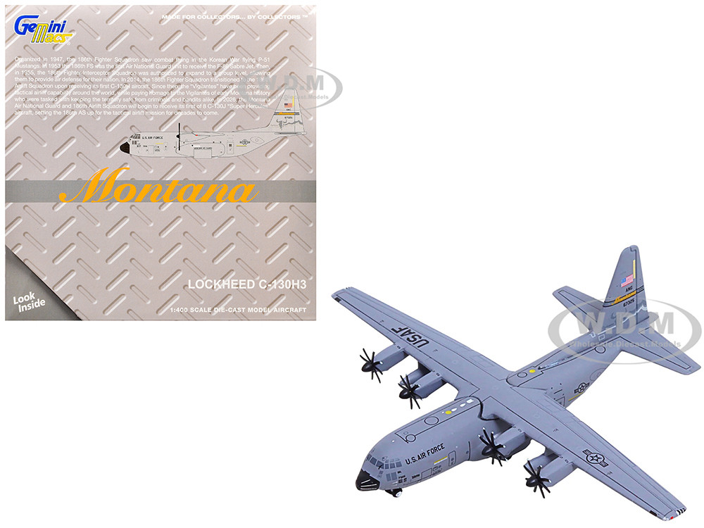 Lockheed C-130H3 Hercules Transport Aircraft "96-7325, 120th Airlift Wing, Montana Air National Guard" United States Air Force "Gemini Macs" Series 1/