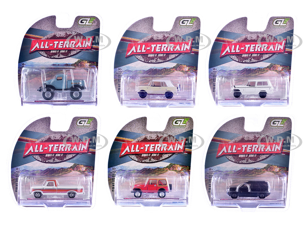 "All Terrain" Series 17, Set of 6 pieces 1/64 Diecast Model Cars by Greenlight