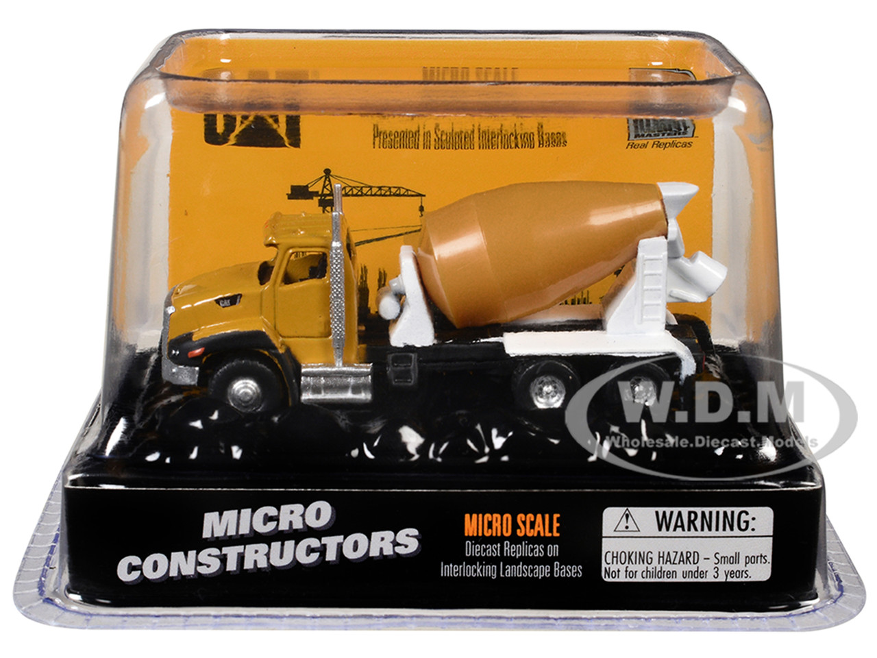 Diecast Masters CAT Caterpillar CT660 Concrete Mixer Yellow "Micro-Constructor" Series Diecast Model by Diecast Masters