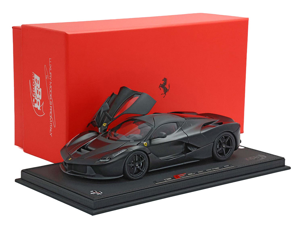 Bbr 1:18 Ferrari LaFerrari Matt Black With Display Case Limited Edition to 78 pieces Worldwide 1/18 Diecast Model Car by BBR