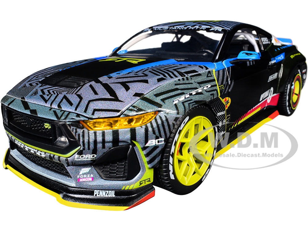 Ford Mustang RTR #25 Vaughn Gittin Jr. "Formula Drift PRO Championship" (2025) with Lights "RTR Vehicles" Series 1/24 Diecast Model Car by Jada