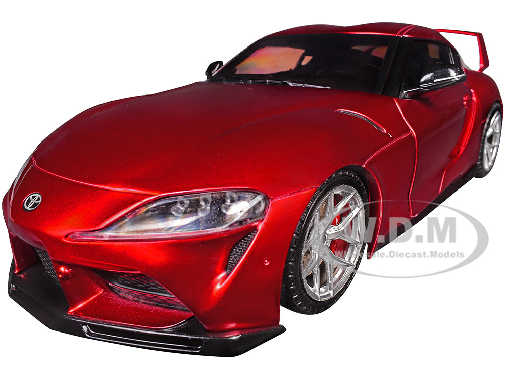 Toyota GR Supra Red Metallic "Pink Slips" Series 1/18 Diecast Model Car by Jada
