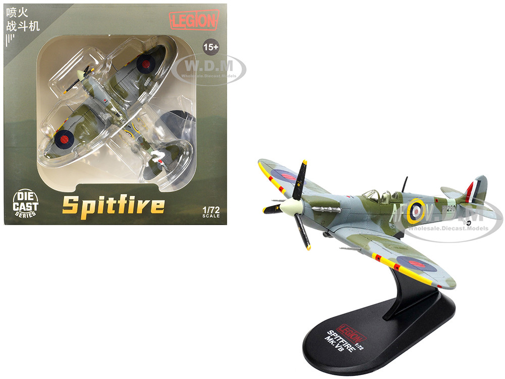 Supermarine Spitfire Mk IIa Fighter Aircraft "P7290, Air Fighting Development Unit, RAF Duxford" (1942) Royal Air Force 1/72 Diecast Model Airplane by