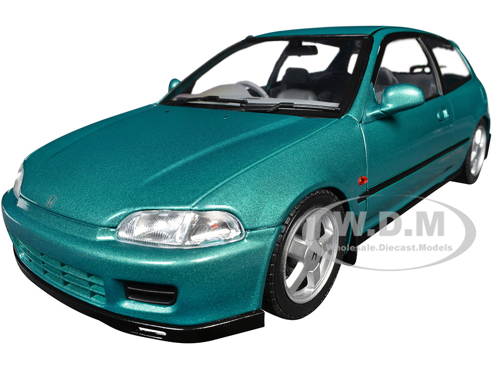1991 Honda Civic (EG6) RHD (Right Hand Drive) Aztec Green Metallic 1/18 Diecast Model Car by Solido