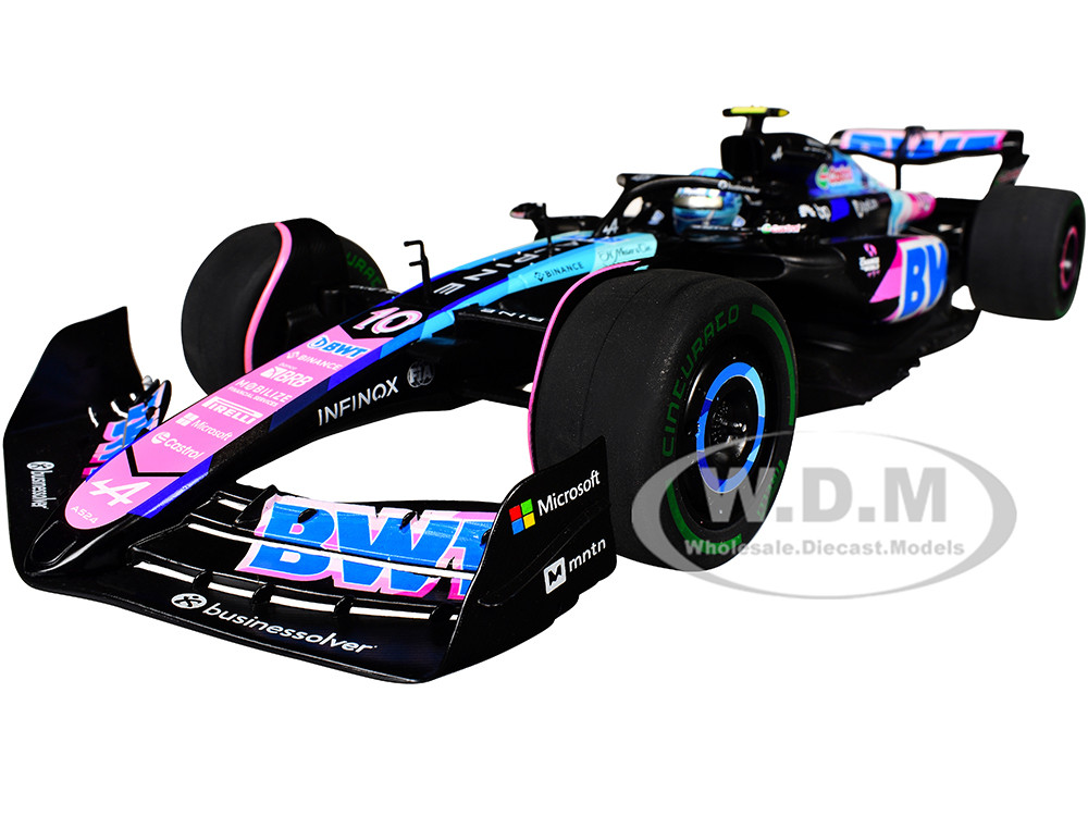 Alpine A524 #10 Pierre Gasly "BWT" 3rd Place Formula One F1 "Sao Paulo GP" (2024) "Competition" Series 1/18 Diecast Model Car by Solido