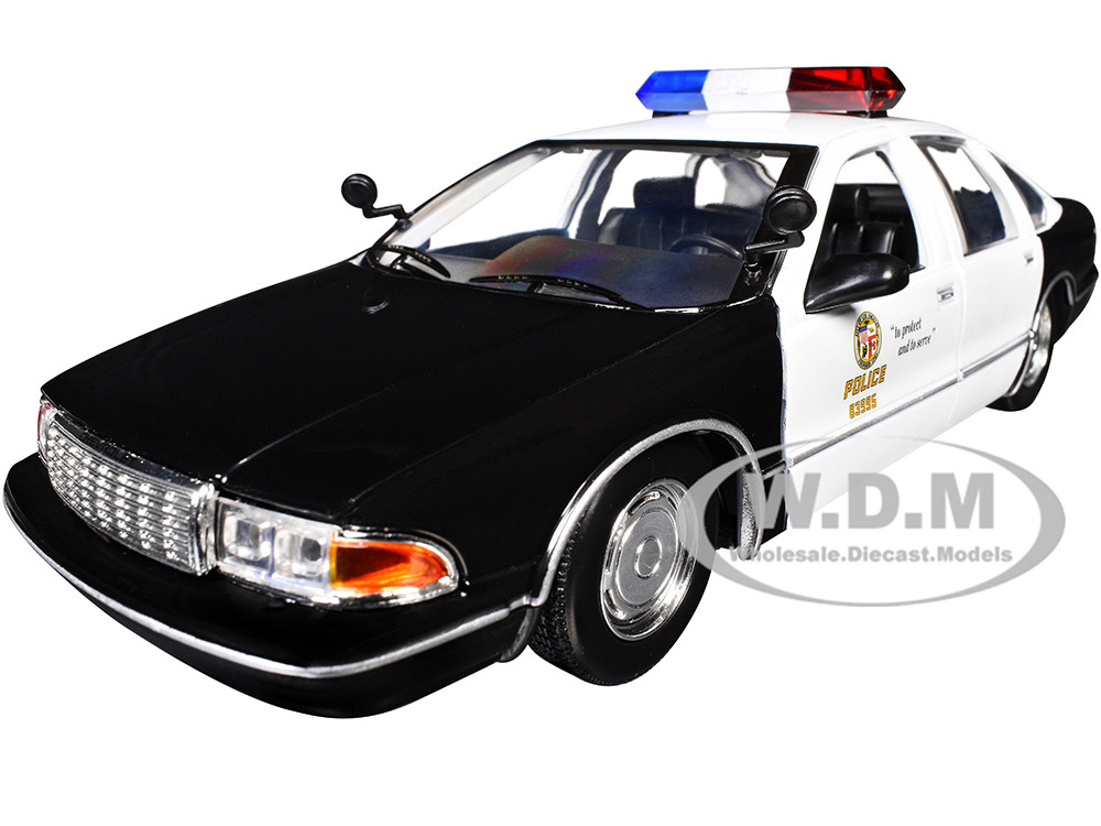 1993 Chevrolet Caprice Police Car LAPD Los Angeles Police Department Black and White Law Enforcement and Public Service Series 124 Diecast Mode 1993 Chevrolet Caprice Police Car LAPD Los Angeles Police Department Black and White Law Enforcement and Public Service Series 124 Diecast Mode