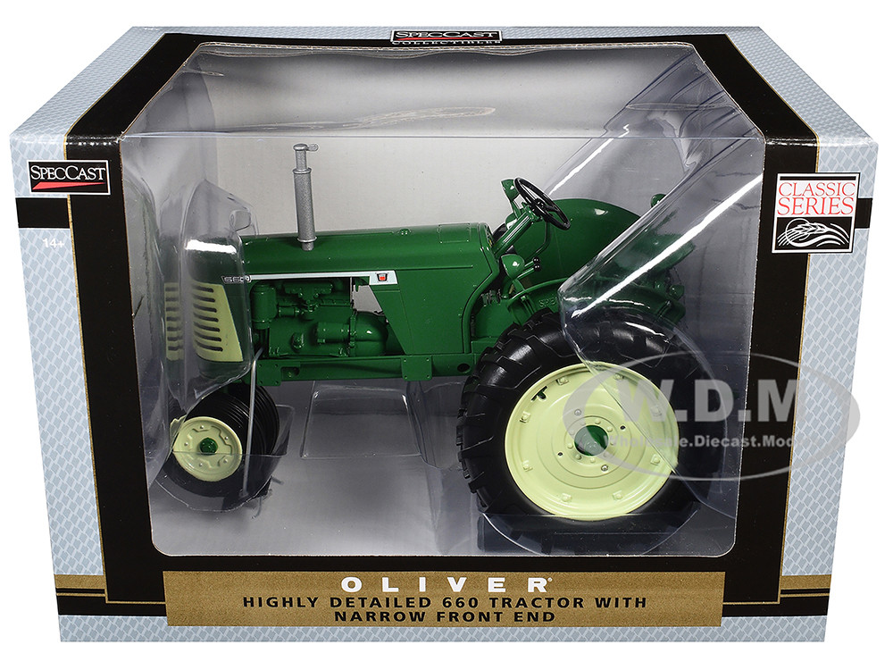 Oliver 660 Narrow Front Tractor Green "Classic Series" 1/16 Diecast Model by SpecCast