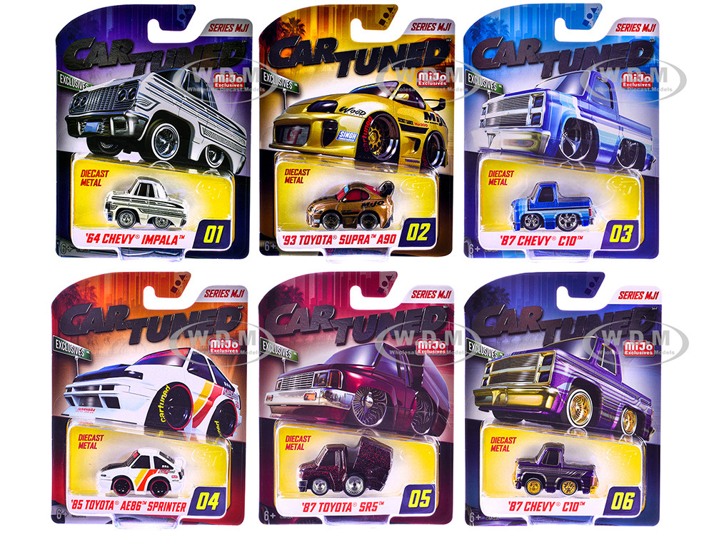 Mijo Exclusives Series MJ1 Set of 6 Pieces Diecast Model Cars by CarTuned