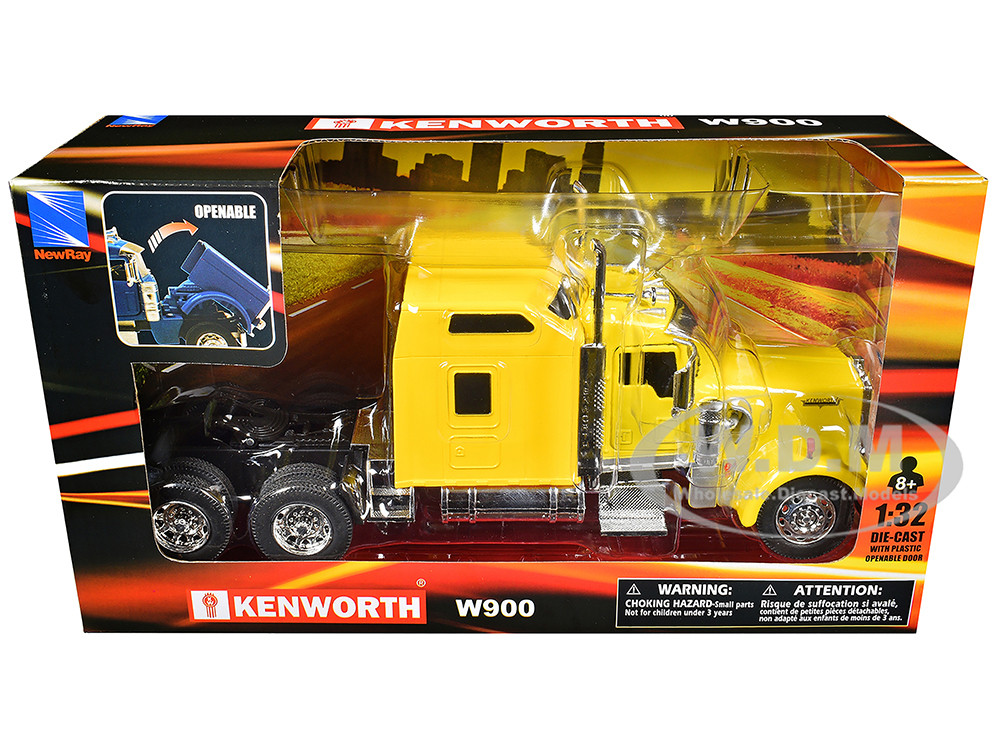 New Ray 1:32 Kenworth W900 Truck Tractor Yellow "Long Haul Truckers" Series 1/32 Diecast Model by New Ray