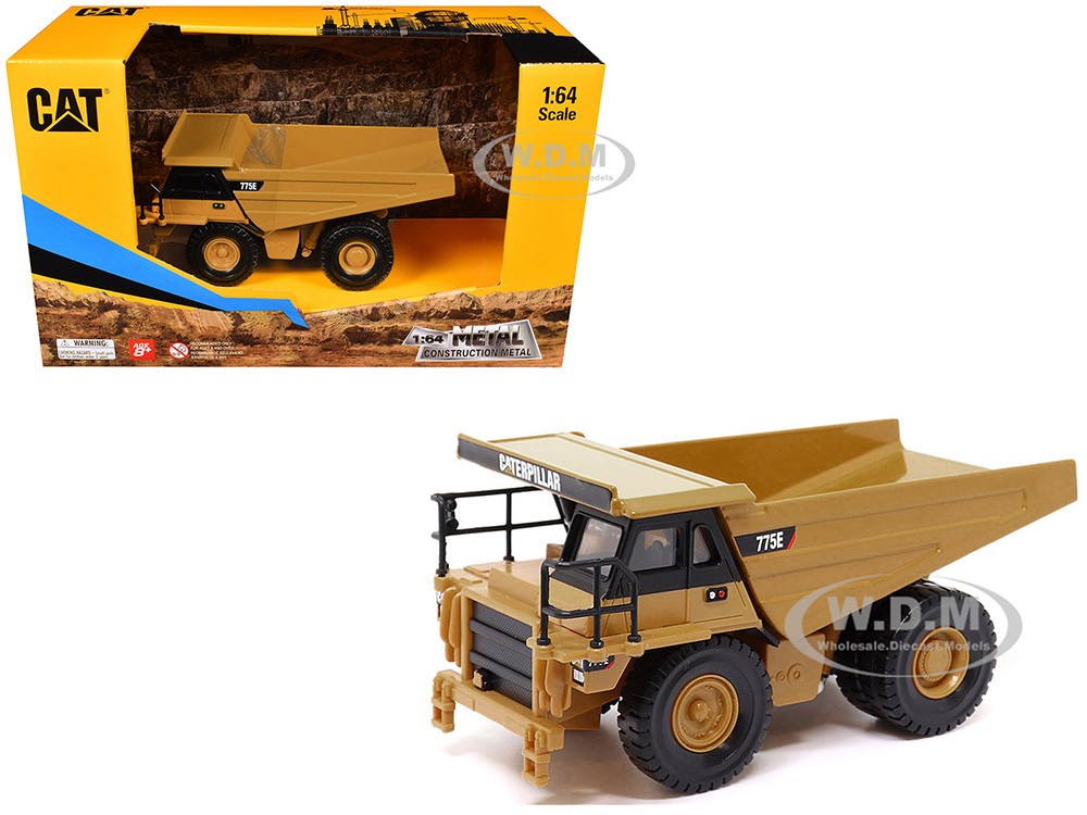 Diecast Masters 1:64 CAT Caterpillar 775E Off-Highway Dump Truck Yellow 1/64 Diecast Model by Diecast Masters