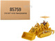 CAT Caterpillar 977D Traxcavator Yellow with Operator Vintage Series 1/50 Diecast Model Diecast Masters 85759