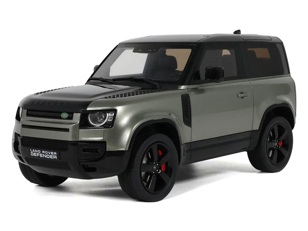 Gt Spirit 1:18 2021 Land Rover Defender 90 P400 X-Dynamic HSE Pangea Green Metallic 1/18 Model Car by GT Spirit