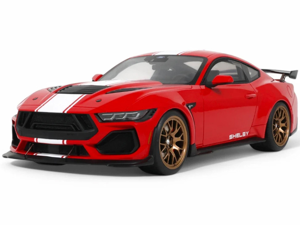 Gt Spirit 1:18 2025 Shelby Mustang Supersnake Race Red with White Stripes 1/18 Model Car by GT Spirit