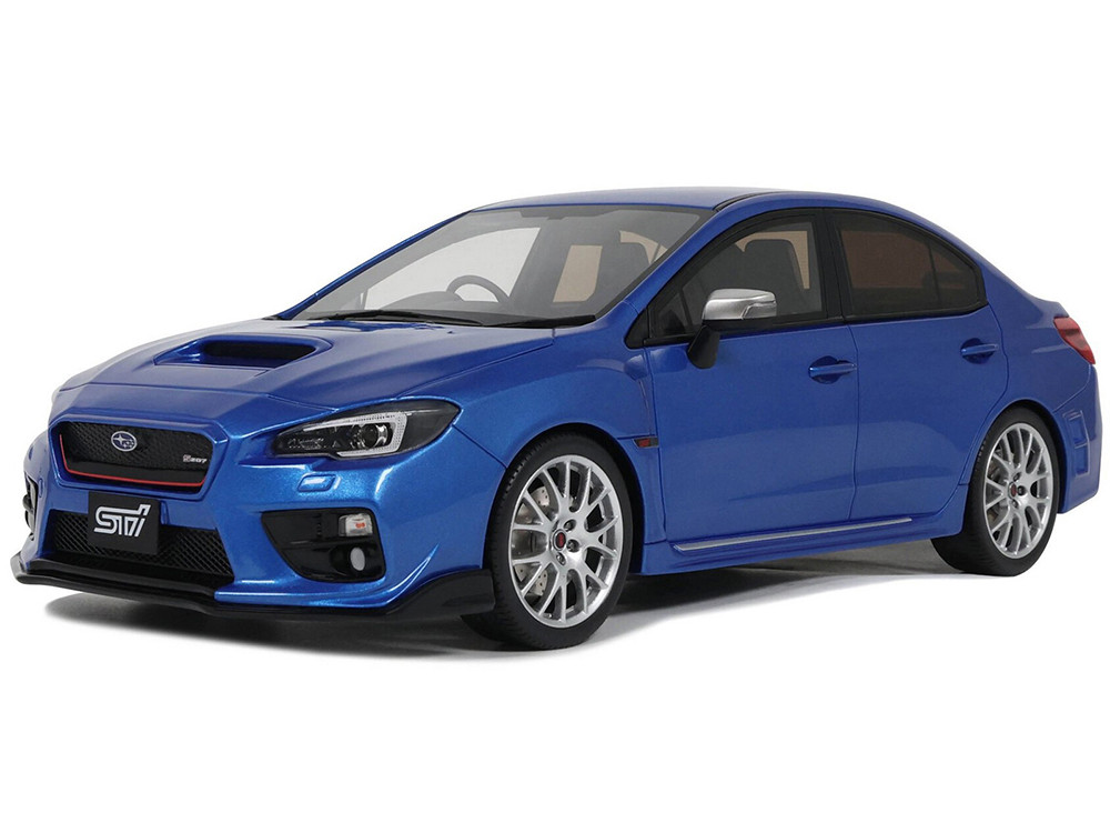 2015 Subaru WRX Sti S207 RHD (Right Hand Drive) Pearl Metallic Limited Edition to 2000 pieces Worldwide Blue 1:18 model Otto Mobile