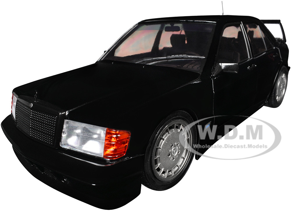 Mercedes Benz 190 Evolution II (W201) "Solido Works" Black 1/18 Diecast Model Car by Solido