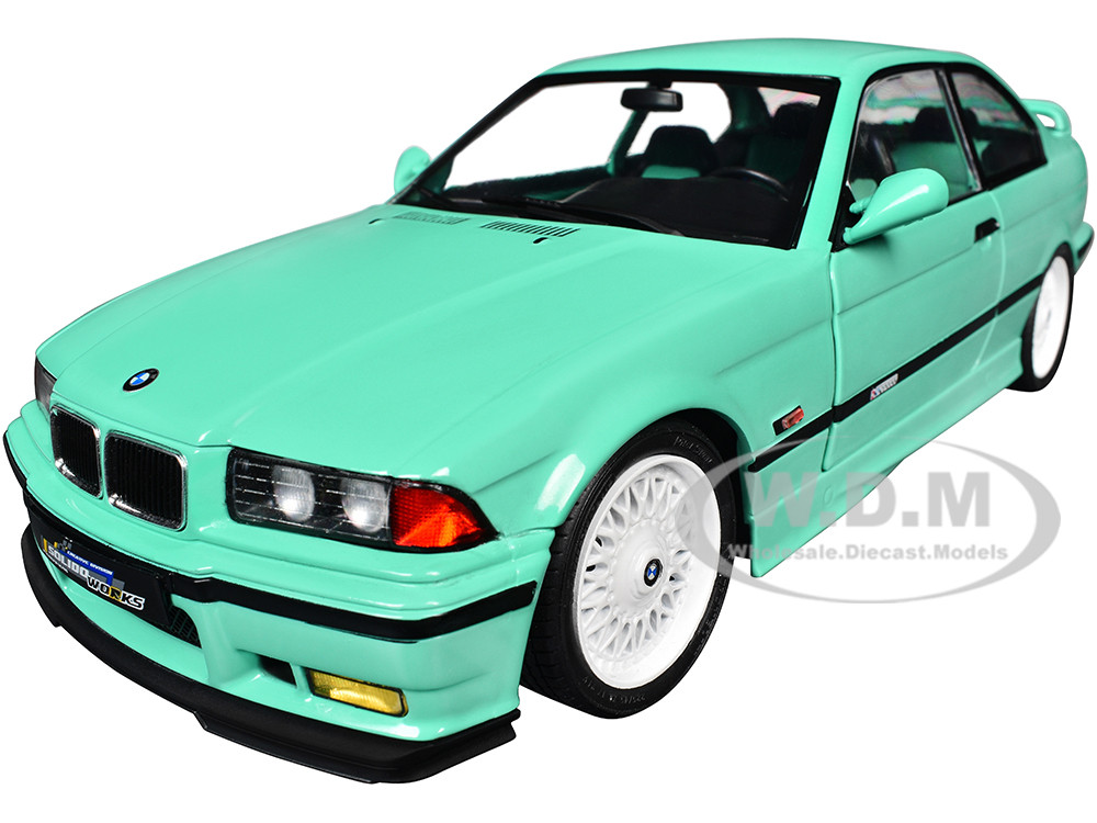 1991 BMW E36 M3 "Solido Works" Mint Green with Mint Green Interior 1/18 Diecast Model Car by Solido