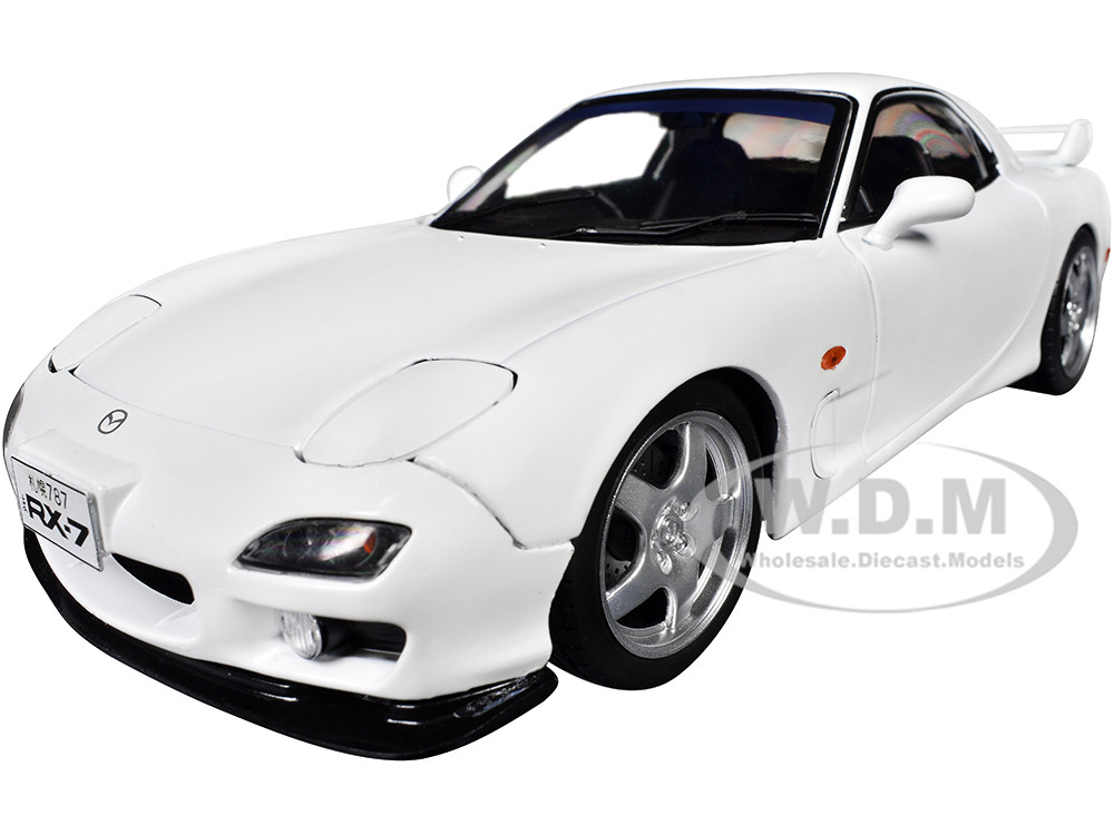 2001 Mazda RX7 Type RS (FD3S) RHD (Right Hand Drive) White 1/18 Diecast Model Car by Solido