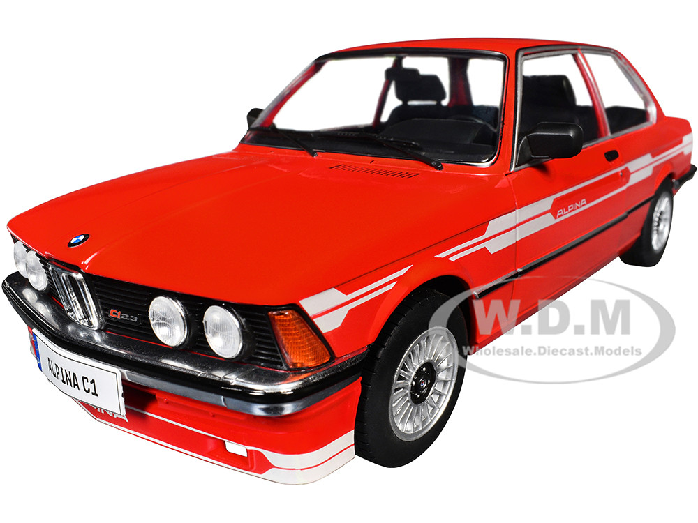 1980 Alpina E21 C1 2.3 Red with Gray Stripes 1/18 Diecast Model Car by Solido