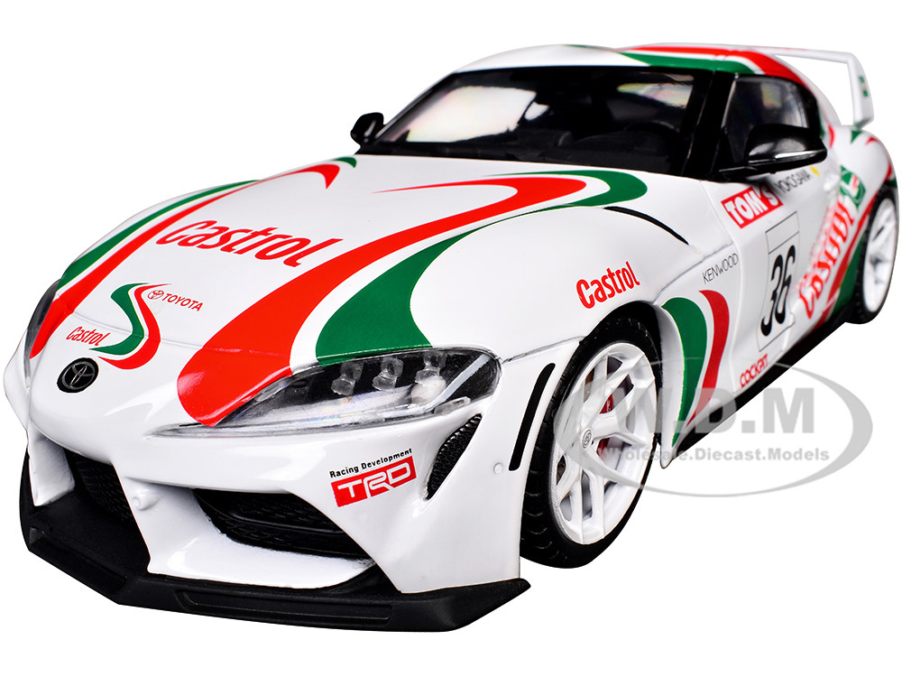 2024 Toyota GR Supra #36 "Toyota Racing Tribute" White with Green and Red Graphics 1/18 Diecast Model Car by Solido