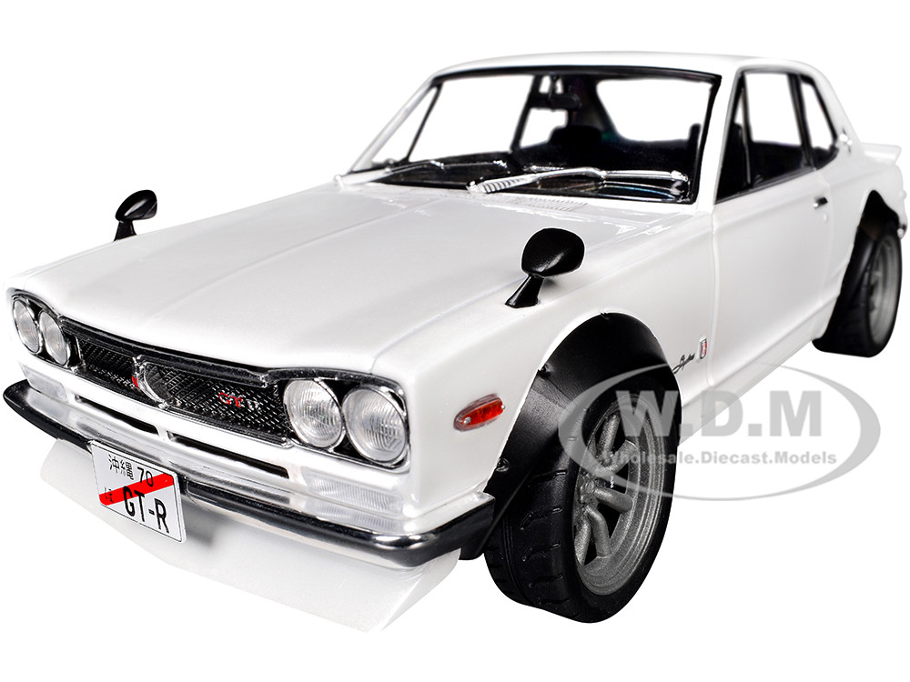 1970 Nissan Skyline (C10) Hakosuka RHD (Right Hand Drive) White 1/18 Diecast Model Car by Solido