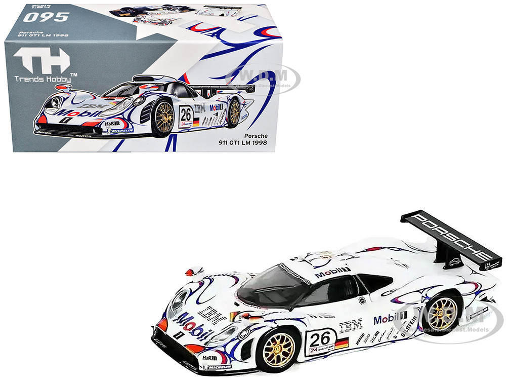 1998 Porsche 911 GT1 #26 Allan McNish - Stephane Ortelli - Laurent Aiello " AG" Winner "24 Hours of Le Mans" ( ) 1:64 diecast model Trends Hobby