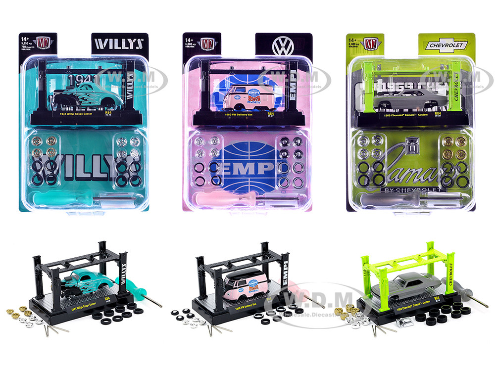 Model Kit 3 piece Car Set Release 84 Limited Edition to 6000 pieces Worldwide 1/64 Diecast Model Cars by M2 Machines