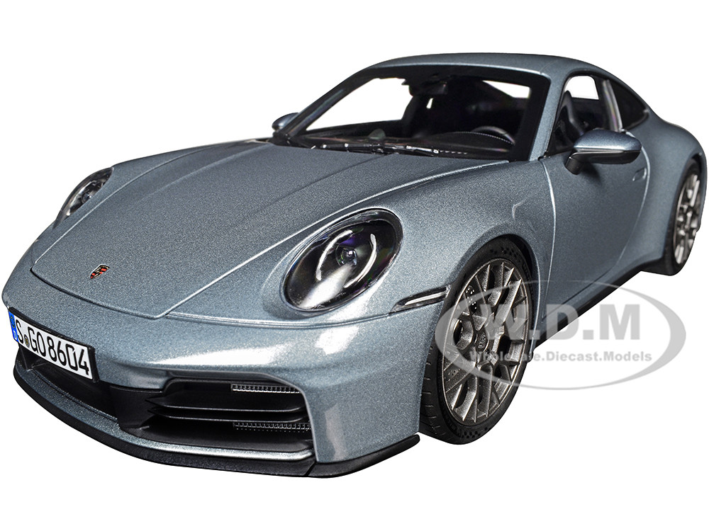 Norev 1:18 2024 Porsche 911 Carrera Polar Silver Metallic 1/18 Diecast Model Car by Norev