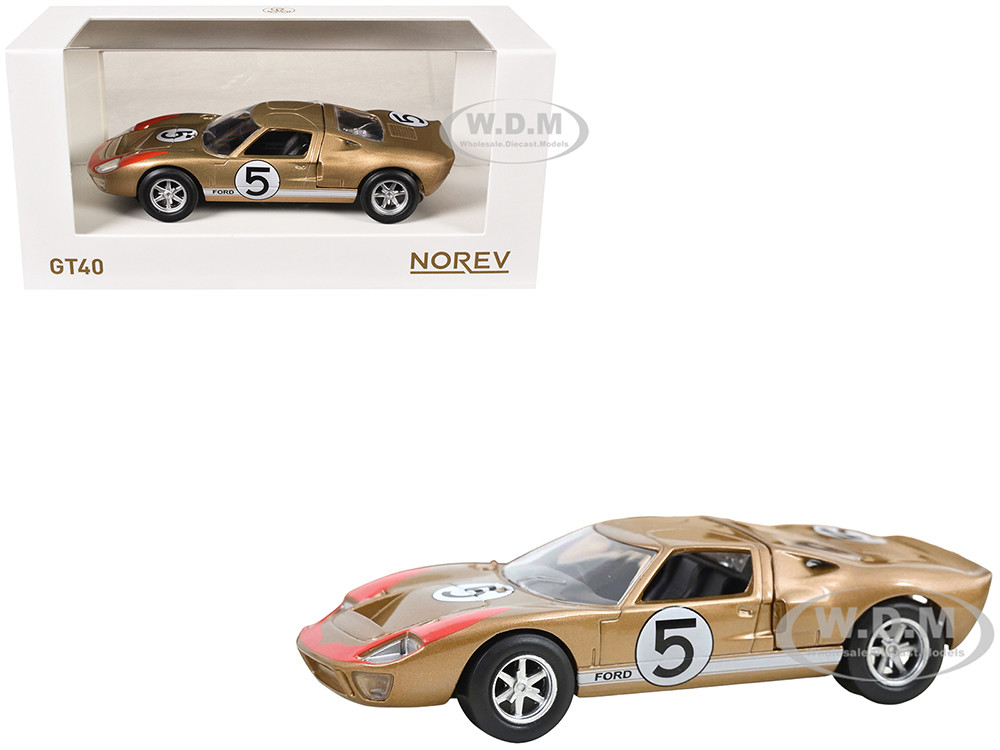 1966 Ford GT40 MKII #5 Kandy Stripes and Graphics White 1:43 model Norev