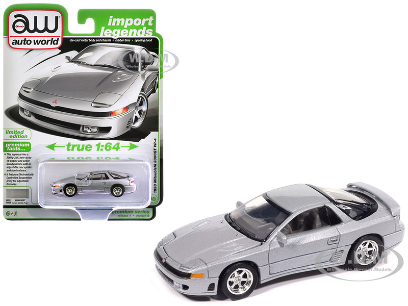 1993 Mitsubishi 3000GT VR-4 Zurich White Silver Metallic 