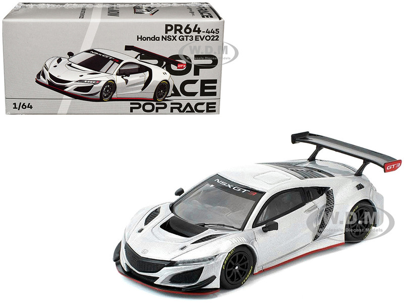 Honda NSX GT3 EVO22 Silver Metallic 