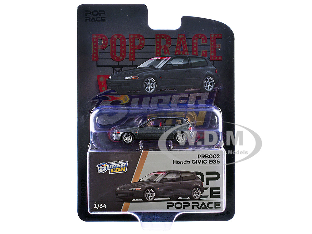 2026 Honda Civic EG6 RHD (Right Hand Drive) Interior " Super Con Las Vegas Event Exclusive" Red 1:64 model Pop Race