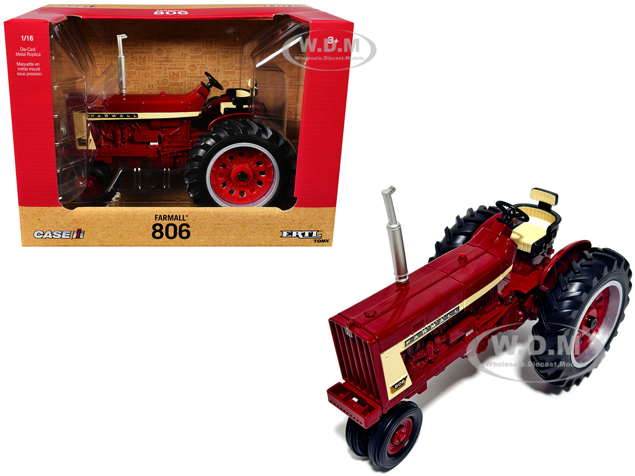Farmall 806 Tractor Red 1/16 Diecast Model by ERTL TOMY