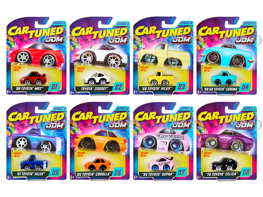 JDM Tuners Series 4 Set of 8 Pieces Diecast Model Cars by CarTuned