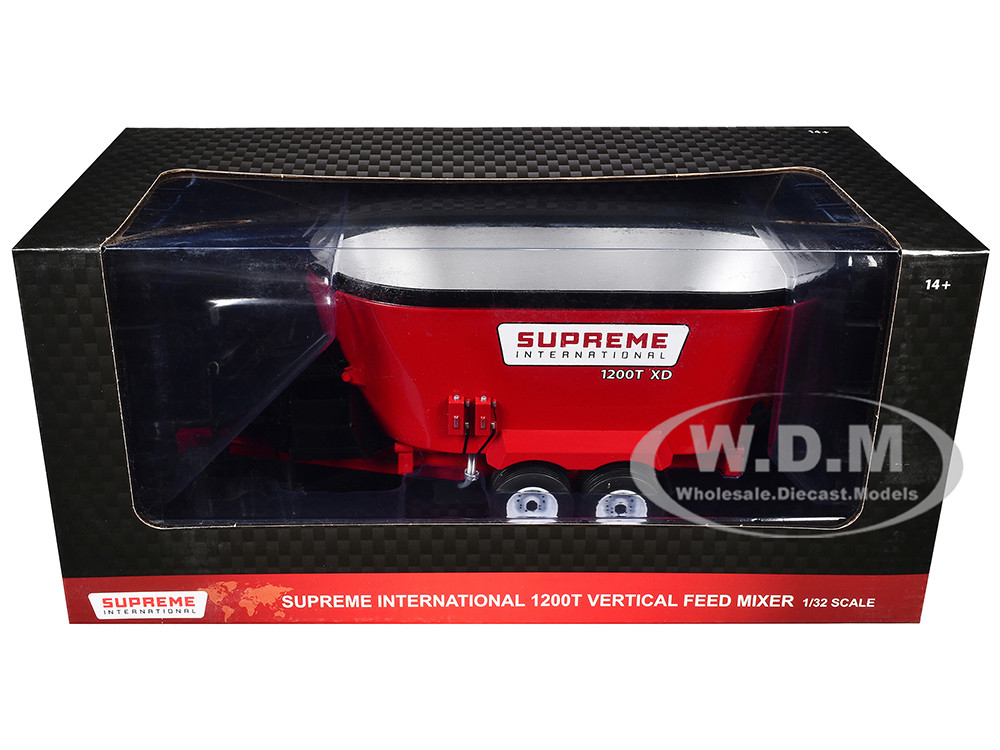 Supreme International 1200T Vertical Feed Mixer Red 1/32 Diecast Model by SpecCast
