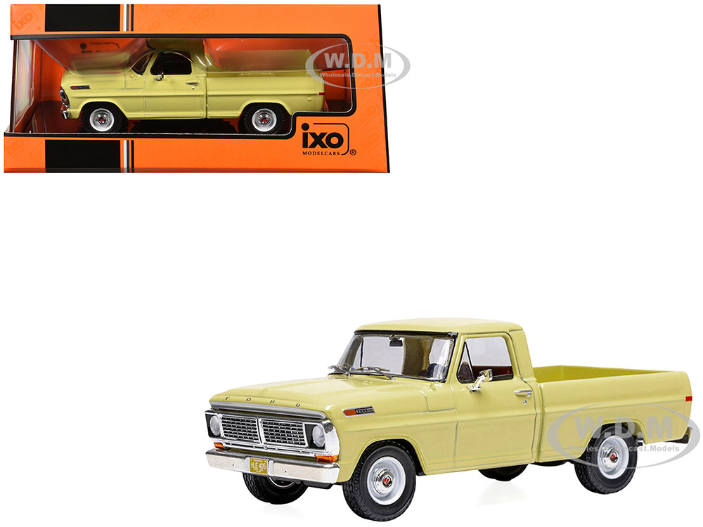 1970 Ford F-100 Pickup Truck Yellow 1/43 Diecast Model by IXO Models