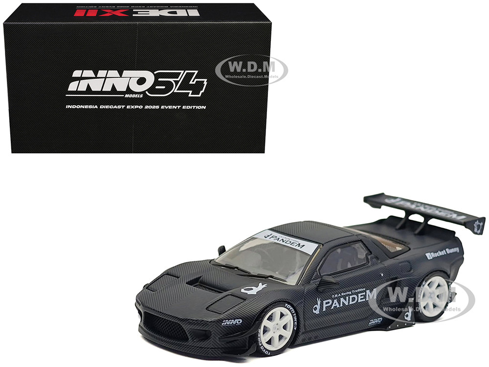 Honda NSX (NA1) RHD (Right Hand Drive) "Pandem Rocket Bunny" Carbon Fiber "Indonesia Diecast Expo 2025 Event Edition" 1/64 Diecast Model Car by Inno M