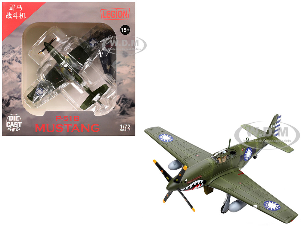 North American P-51C Mustang Aircraft "648, No.32 Squadron" (1945) Chinese Air Force 1/72 Diecast Model Airplane by Legion