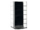 Acrylitower Showcase 24 Car Display Desktop Spinner with Cover Black Mijo Exclusives for 1/64 Scale Models MJ17032B