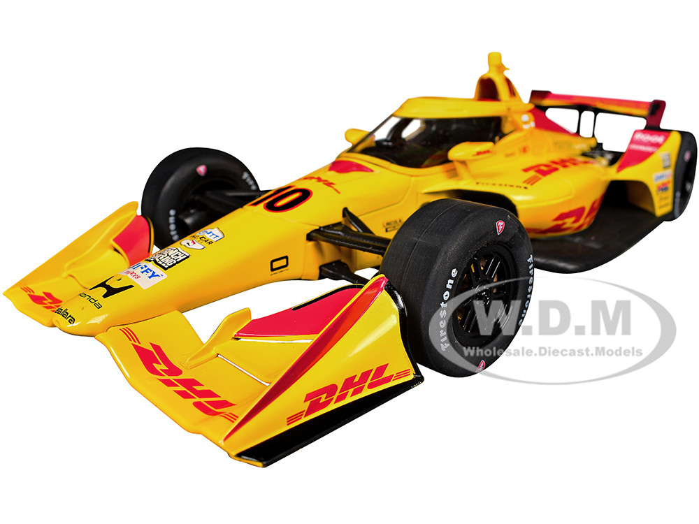 Dallara IndyCar #10 Alex Palou "DHL" Chip Ganassi Racing (Road Course Configuration) "NTT IndyCar Series" (2026) 1/18 Diecast Model Car by IXO Models