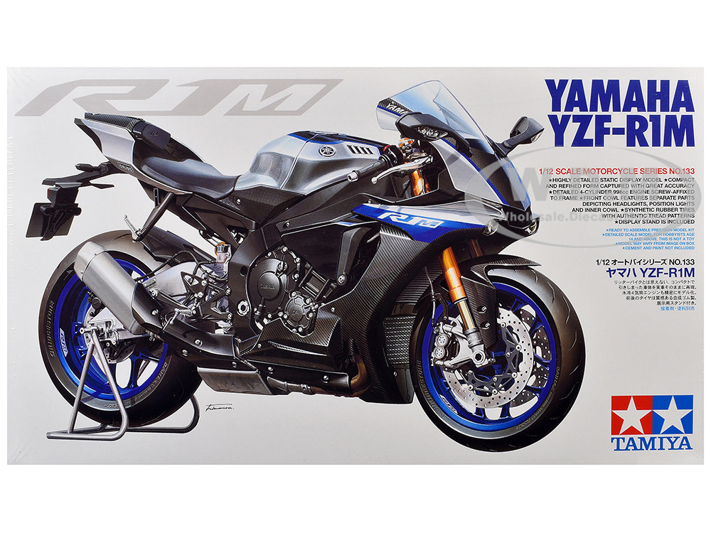 Model Kit Yamaha YZF-R1M Motorcycle 1/12 Scale Model by Tamiya
