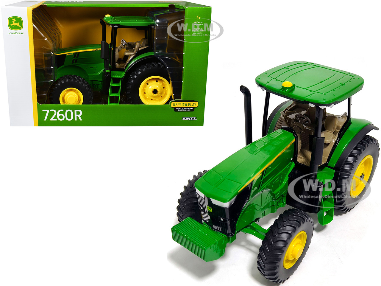 John Deere 7260R Tractor "Replica Play" Series 1/16 Diecast Model by ERTL TOMY