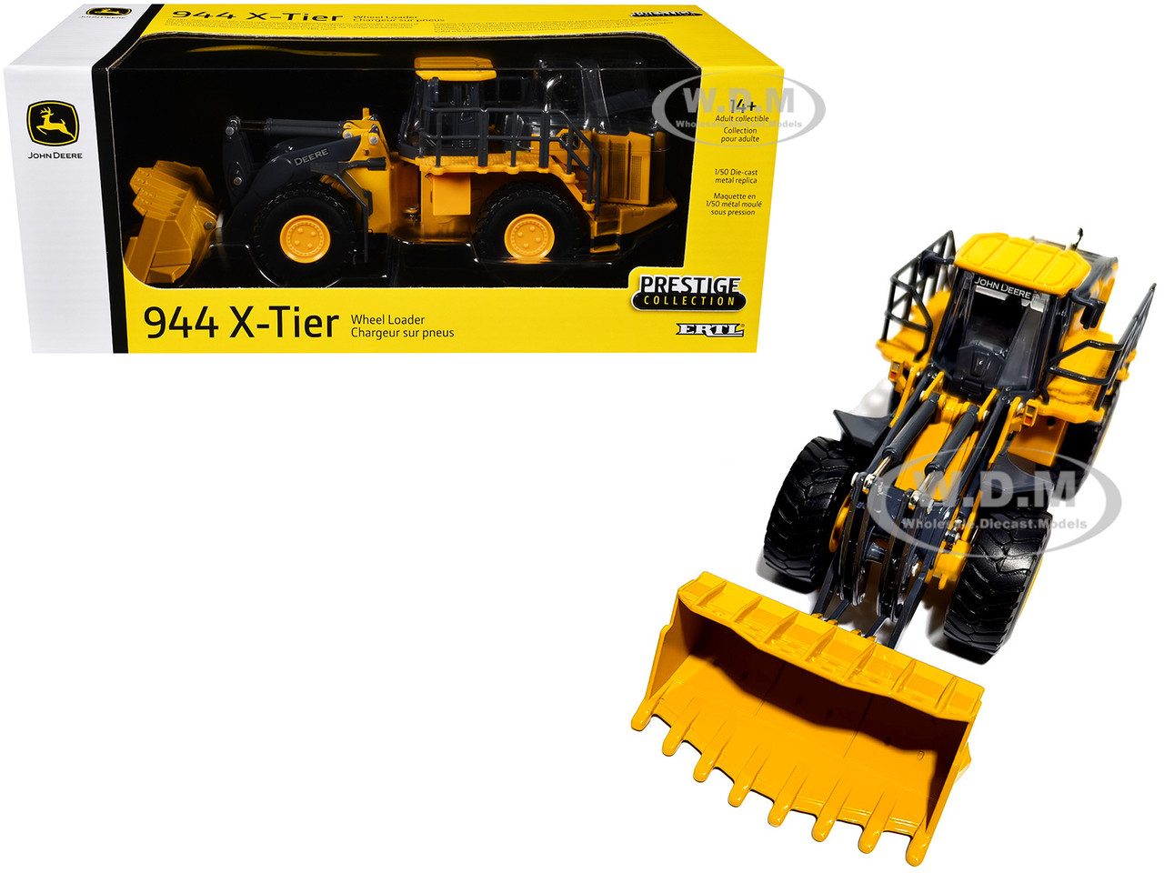 John Deere 944 X-Tier Wheel Loader Yellow "Prestige Collection" Series 1/50 Diecast Model by ERTL TOMY