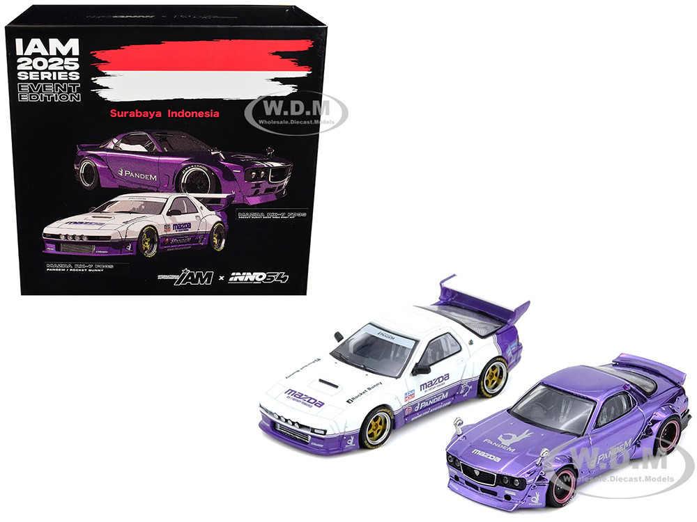 International Automotive Modified (IAM) "2025 Surayaba, Indonesia" Box Set of 2 Pieces 1/64 Diecast Model Cars by Inno Models